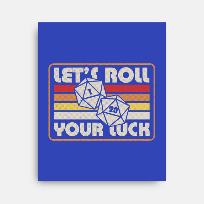 RPG Vintage Roll For Luck-None-Stretched-Canvas-Studio Mootant