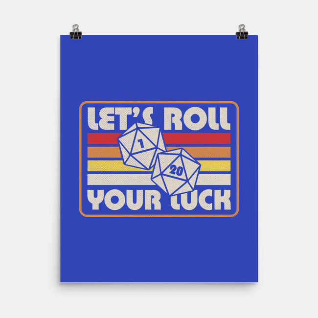 RPG Vintage Roll For Luck-None-Matte-Poster-Studio Mootant