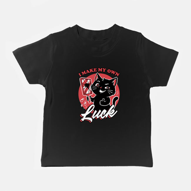 Black Cat Mirror Luck-Baby-Basic-Tee-Studio Mootant
