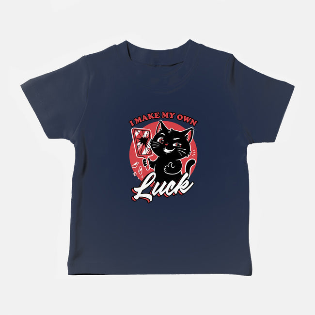 Black Cat Mirror Luck-Baby-Basic-Tee-Studio Mootant