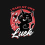Black Cat Mirror Luck-Womens-Fitted-Tee-Studio Mootant