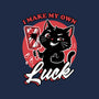 Black Cat Mirror Luck-Womens-Fitted-Tee-Studio Mootant