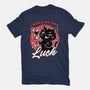 Black Cat Mirror Luck-Womens-Fitted-Tee-Studio Mootant