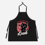 Black Cat Mirror Luck-Unisex-Kitchen-Apron-Studio Mootant