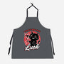 Black Cat Mirror Luck-Unisex-Kitchen-Apron-Studio Mootant