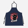 Black Cat Mirror Luck-Unisex-Kitchen-Apron-Studio Mootant