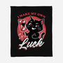 Black Cat Mirror Luck-None-Fleece-Blanket-Studio Mootant