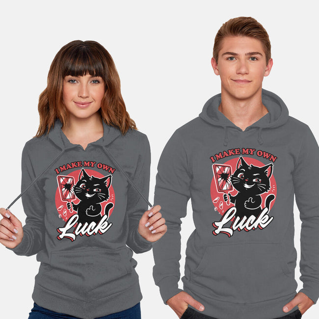 Black Cat Mirror Luck-Unisex-Pullover-Sweatshirt-Studio Mootant