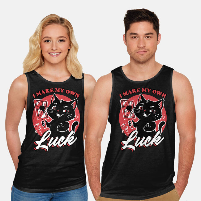 Black Cat Mirror Luck-Unisex-Basic-Tank-Studio Mootant