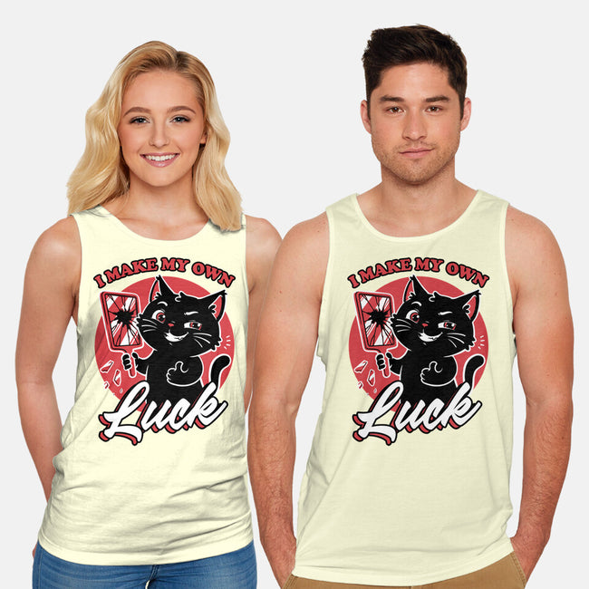 Black Cat Mirror Luck-Unisex-Basic-Tank-Studio Mootant