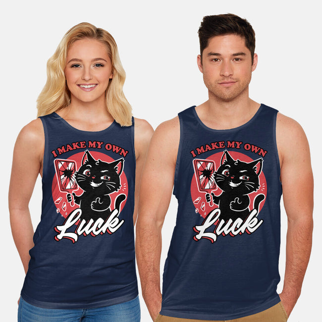 Black Cat Mirror Luck-Unisex-Basic-Tank-Studio Mootant