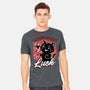 Black Cat Mirror Luck-Mens-Heavyweight-Tee-Studio Mootant