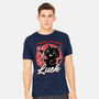 Black Cat Mirror Luck-Mens-Heavyweight-Tee-Studio Mootant