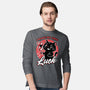 Black Cat Mirror Luck-Mens-Long Sleeved-Tee-Studio Mootant