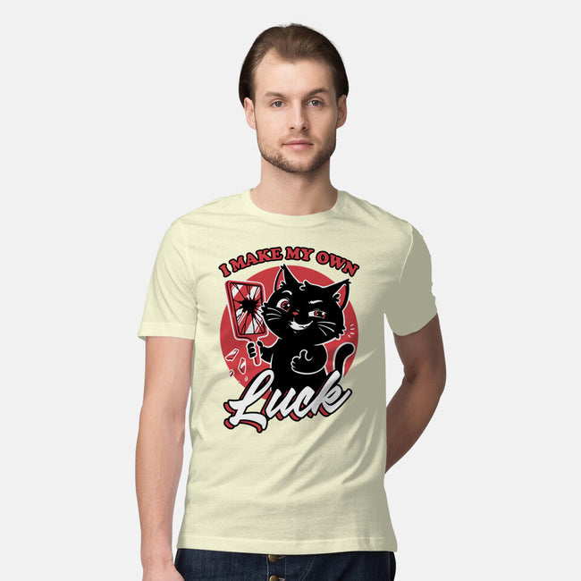 Black Cat Mirror Luck-Mens-Premium-Tee-Studio Mootant