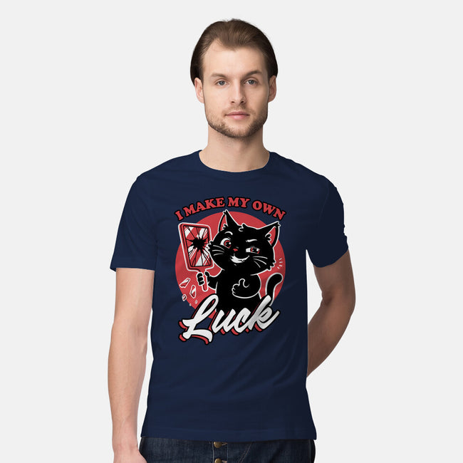 Black Cat Mirror Luck-Mens-Premium-Tee-Studio Mootant