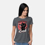 Black Cat Mirror Luck-Womens-Basic-Tee-Studio Mootant