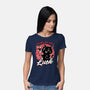 Black Cat Mirror Luck-Womens-Basic-Tee-Studio Mootant