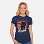 Black Cat Mirror Luck-Womens-Fitted-Tee-Studio Mootant