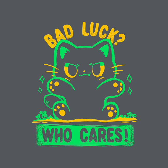 Bad Luck Who Cares-Womens-V-Neck-Tee-TechraNova