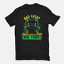 Bad Luck Who Cares-Womens-Basic-Tee-TechraNova