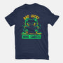 Bad Luck Who Cares-Womens-Basic-Tee-TechraNova