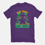 Bad Luck Who Cares-Womens-Basic-Tee-TechraNova