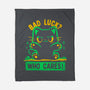 Bad Luck Who Cares-None-Fleece-Blanket-TechraNova
