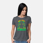 Bad Luck Who Cares-Womens-Basic-Tee-TechraNova