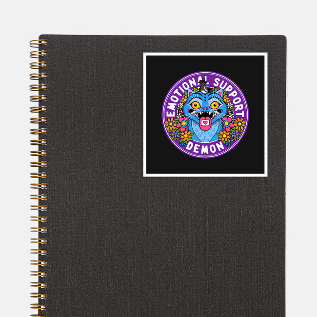 My Emotional Support Demon-None-Glossy-Sticker-drbutler