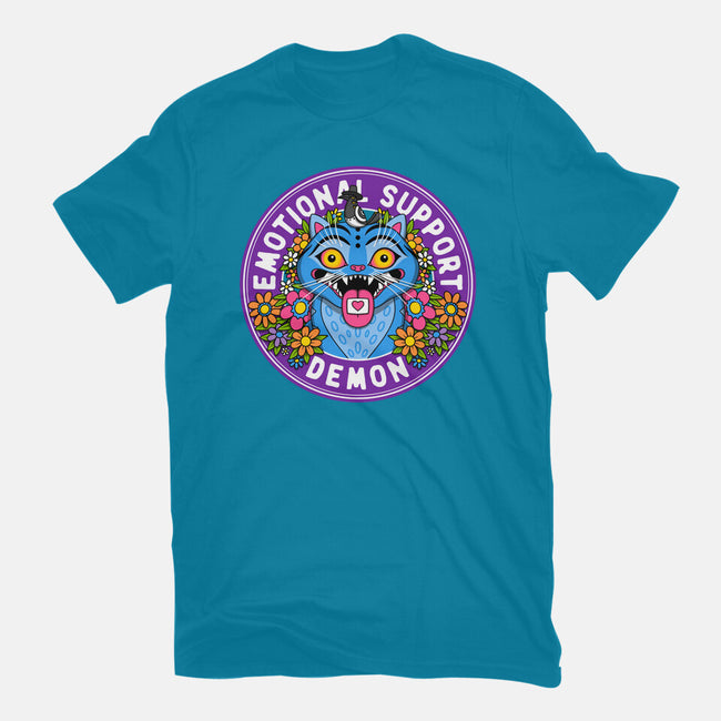 My Emotional Support Demon-Womens-Basic-Tee-drbutler