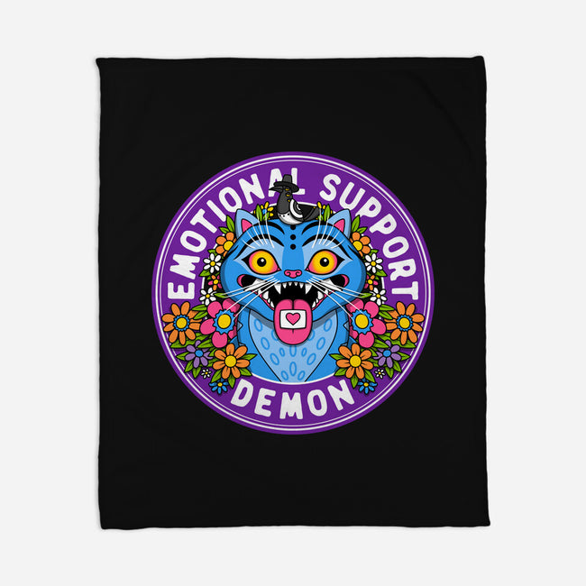 My Emotional Support Demon-None-Fleece-Blanket-drbutler
