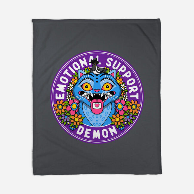 My Emotional Support Demon-None-Fleece-Blanket-drbutler