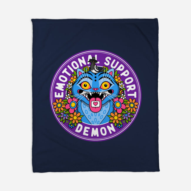 My Emotional Support Demon-None-Fleece-Blanket-drbutler