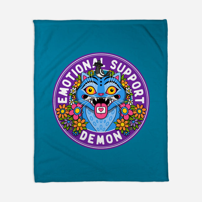 My Emotional Support Demon-None-Fleece-Blanket-drbutler