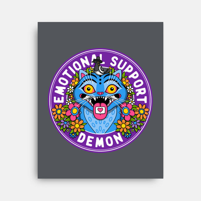 My Emotional Support Demon-None-Stretched-Canvas-drbutler