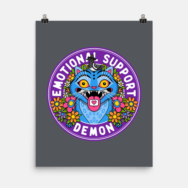 My Emotional Support Demon-None-Matte-Poster-drbutler