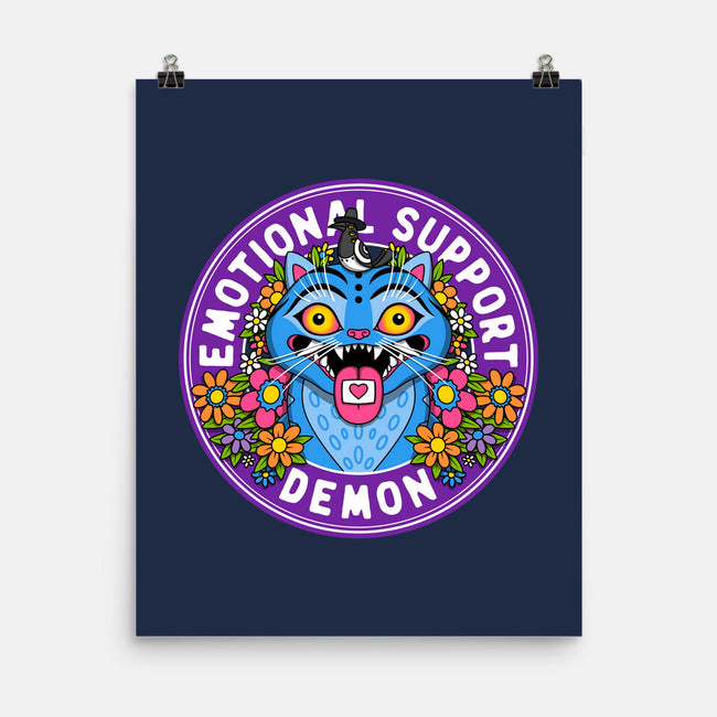 My Emotional Support Demon-None-Matte-Poster-drbutler