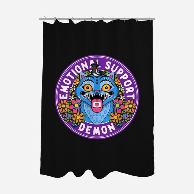 My Emotional Support Demon-None-Polyester-Shower Curtain-drbutler