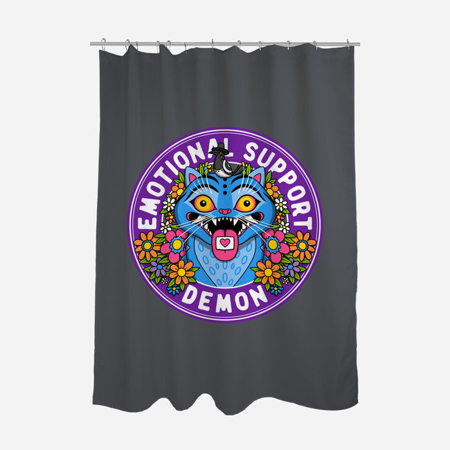 My Emotional Support Demon-None-Polyester-Shower Curtain-drbutler