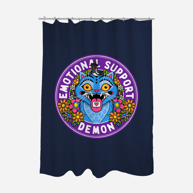 My Emotional Support Demon-None-Polyester-Shower Curtain-drbutler