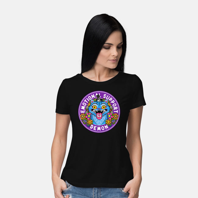 My Emotional Support Demon-Womens-Basic-Tee-drbutler