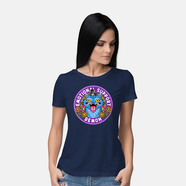 My Emotional Support Demon-Womens-Basic-Tee-drbutler