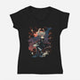 Towards The Light-Womens-V-Neck-Tee-Estudio Horta