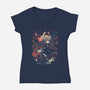 Towards The Light-Womens-V-Neck-Tee-Estudio Horta