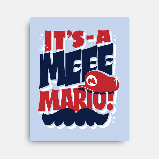 It's-A Meee-None-Stretched-Canvas-Wheels