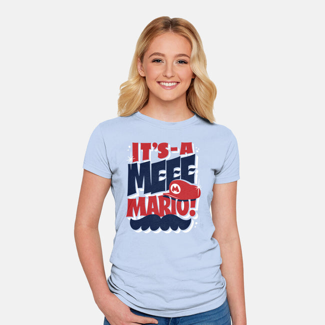It's-A Meee-Womens-Fitted-Tee-Wheels