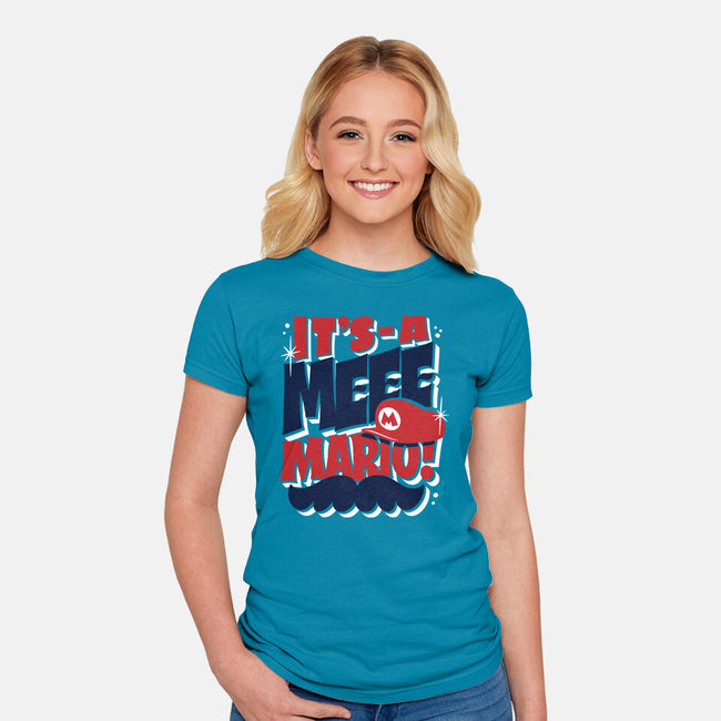 It's-A Meee-Womens-Fitted-Tee-Wheels