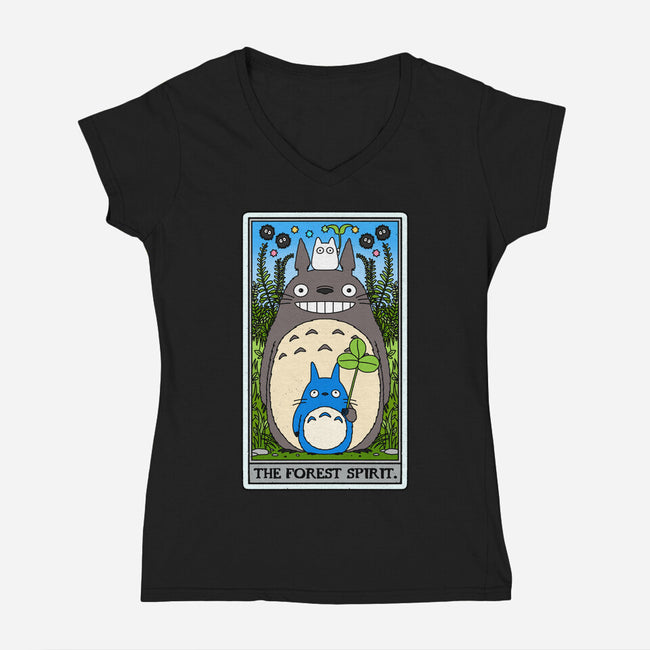 The Forest Spirit Tarot-Womens-V-Neck-Tee-drbutler