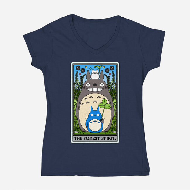 The Forest Spirit Tarot-Womens-V-Neck-Tee-drbutler